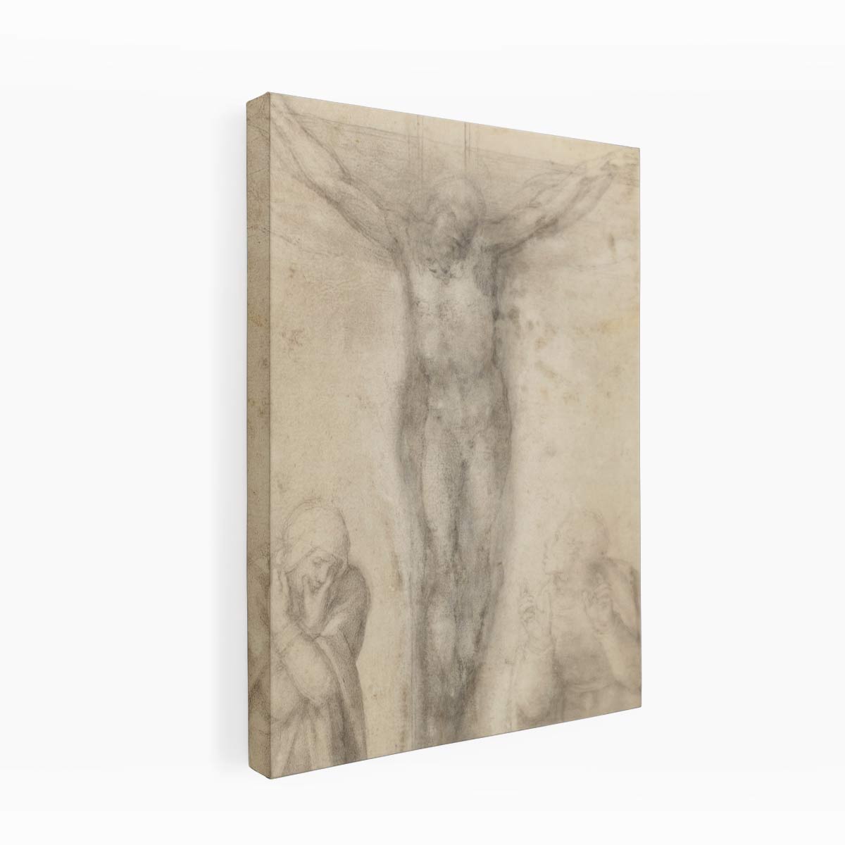 Christ on the Cross with the Virgin and St John 2 By Michelangelo Buonarroti