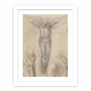 Christ on the Cross with the Virgin and St John 2 By Michelangelo Buonarroti