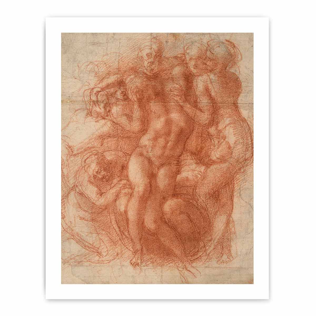 Lamentation (recto), c. 1530 By Michelangelo Buonarroti