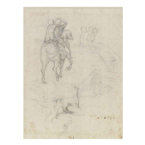 Horse with Two Riders (recto)