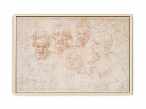 Grotesque Heads (recto)