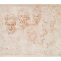 Grotesque Heads (recto)