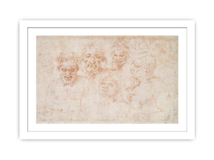 Grotesque Heads (recto)
