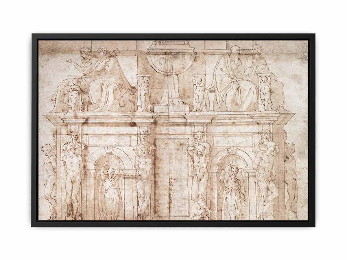 Michelangelo Buonarroti, 2nd design for Julius II tomb