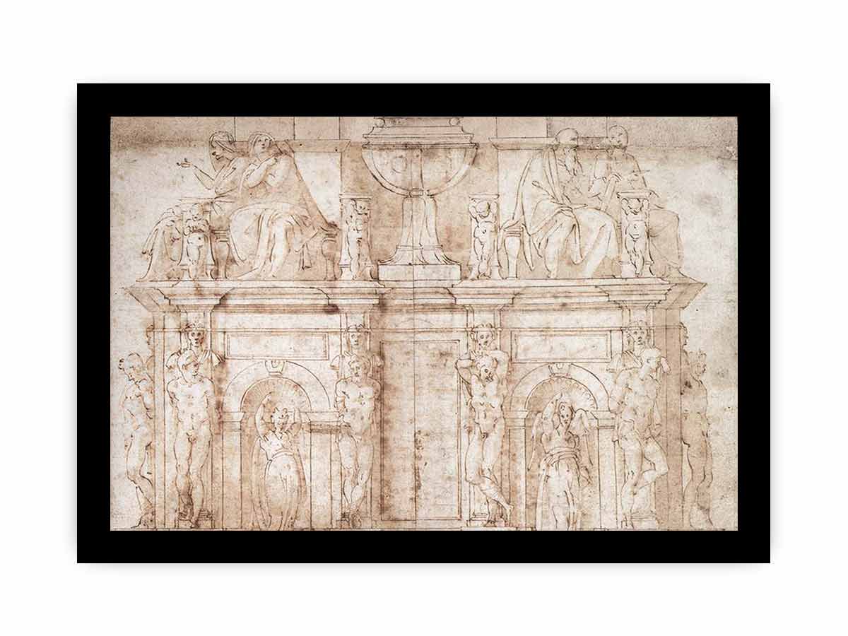 Michelangelo Buonarroti, 2nd design for Julius II tomb
