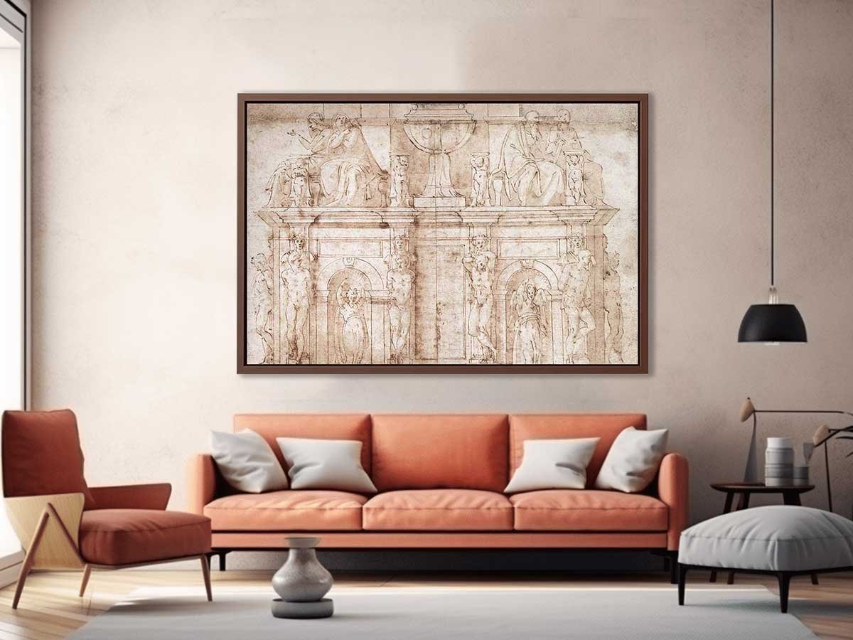 Michelangelo Buonarroti, 2nd design for Julius II tomb