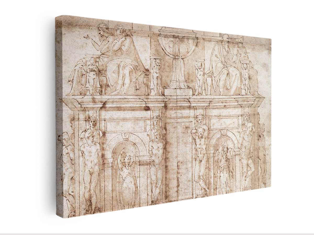 Michelangelo Buonarroti, 2nd design for Julius II tomb