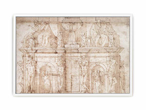 Michelangelo Buonarroti, 2nd design for Julius II tomb