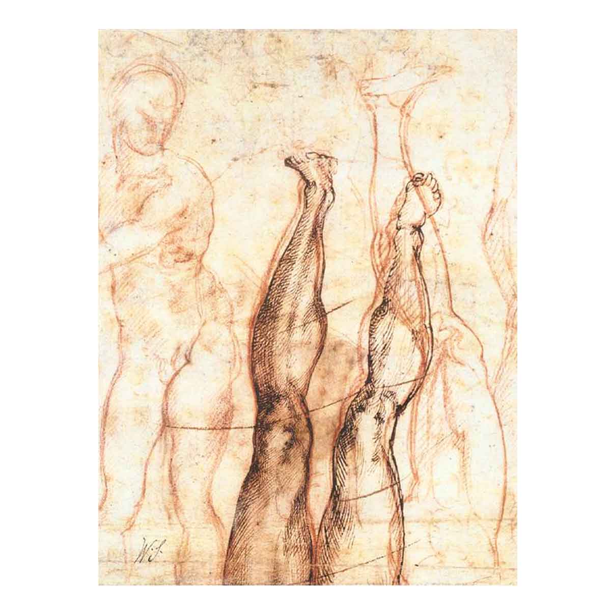 Studies for The Risen Christ (verso)