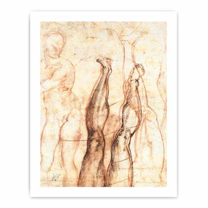 Studies for The Risen Christ (verso), 1518-19 By Michelangelo Buonarroti