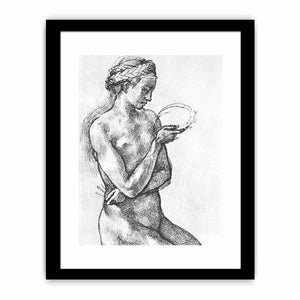 Nude Woman on her Knees By Michelangelo Buonarroti