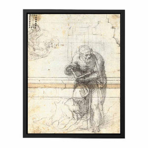 Study of a Prophet or Evangelist (verso), 1553-56 By Michelangelo Buonarroti