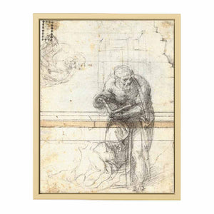 Study of a Prophet or Evangelist (verso), 1553-56 By Michelangelo Buonarroti