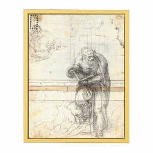 Study of a Prophet or Evangelist (verso), 1553-56 By Michelangelo Buonarroti