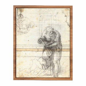 Study of a Prophet or Evangelist (verso), 1553-56 By Michelangelo Buonarroti