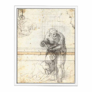 Study of a Prophet or Evangelist (verso), 1553-56 By Michelangelo Buonarroti