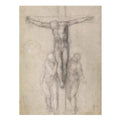 Christ on the Cross between the Virgin and St John By Michelangelo Buonarroti