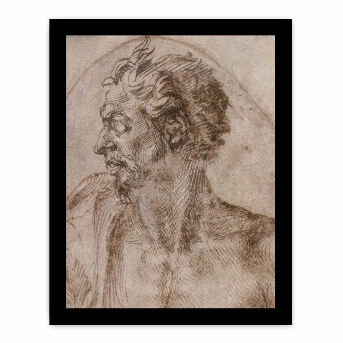 Head of a Satyr By Michelangelo Buonarroti