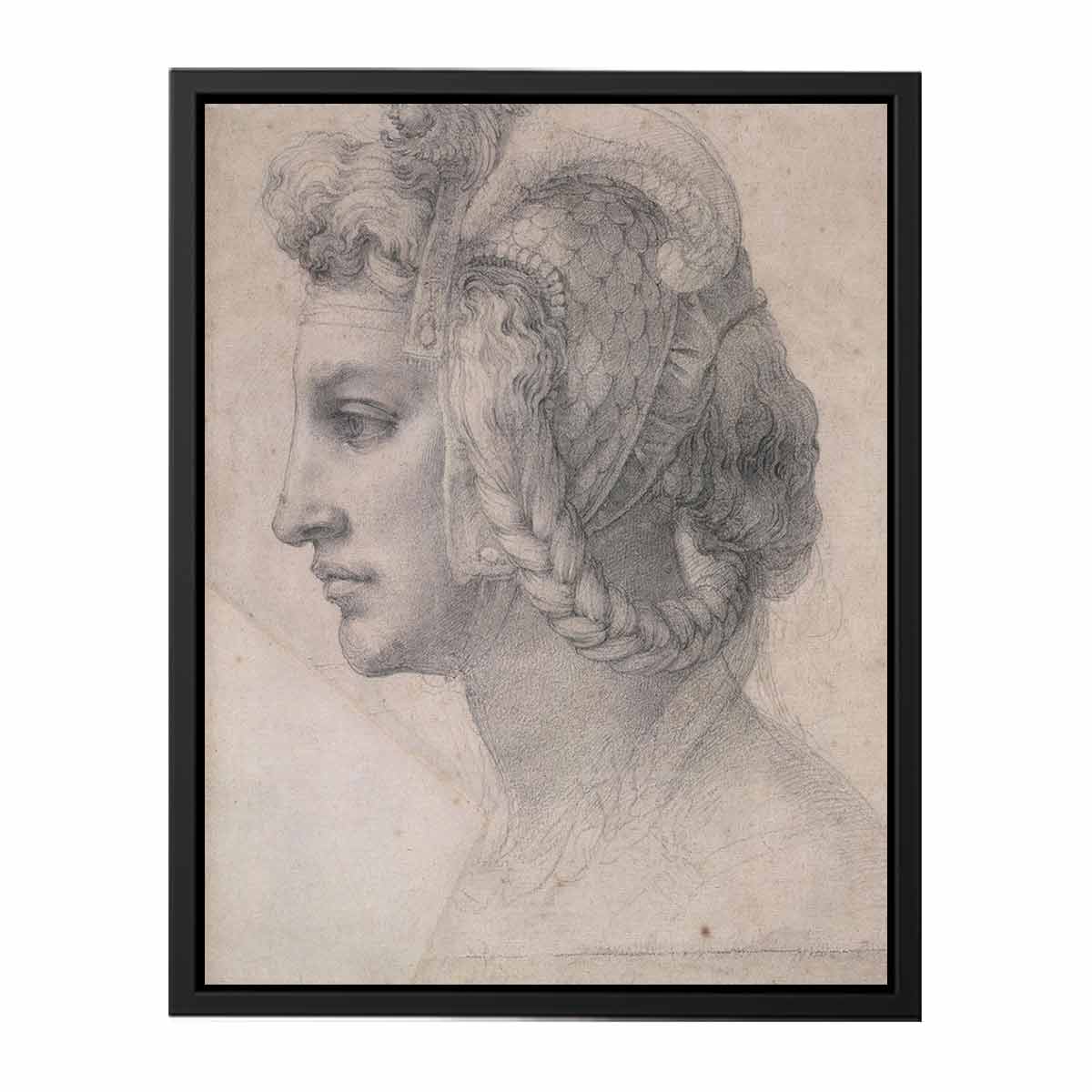 Ideal head of a woman By Michelangelo Buonarroti