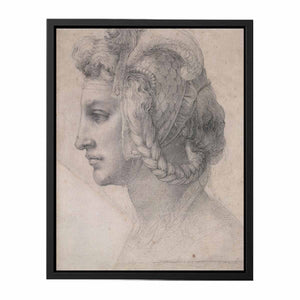 Ideal head of a woman By Michelangelo Buonarroti