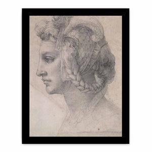 Ideal head of a woman By Michelangelo Buonarroti
