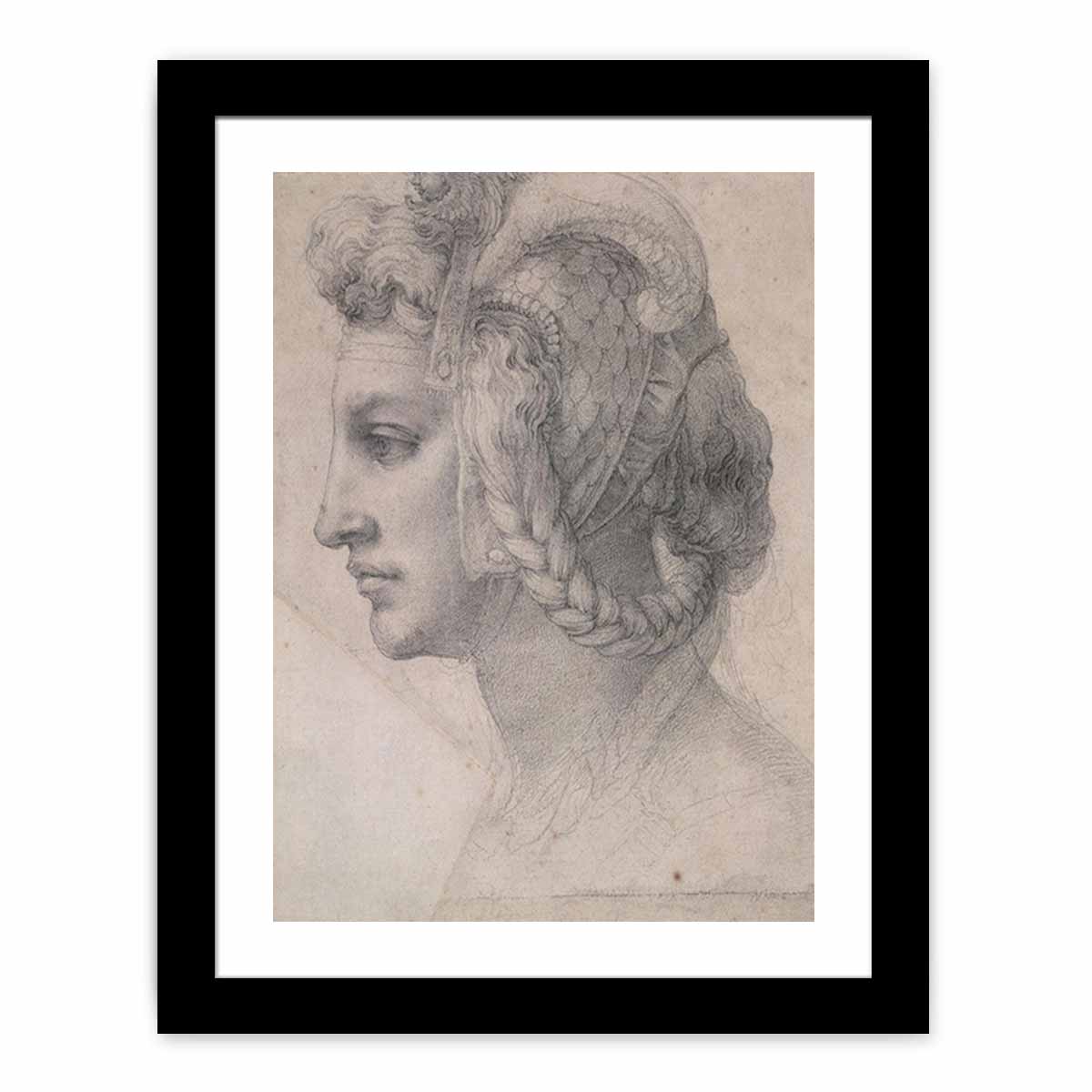 Ideal head of a woman By Michelangelo Buonarroti