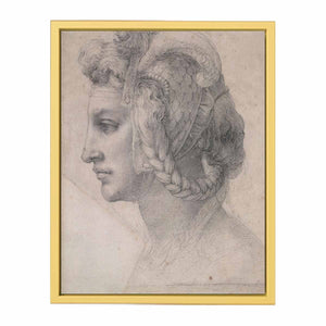 Ideal head of a woman By Michelangelo Buonarroti