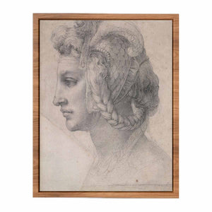 Ideal head of a woman By Michelangelo Buonarroti