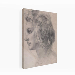 Ideal head of a woman By Michelangelo Buonarroti
