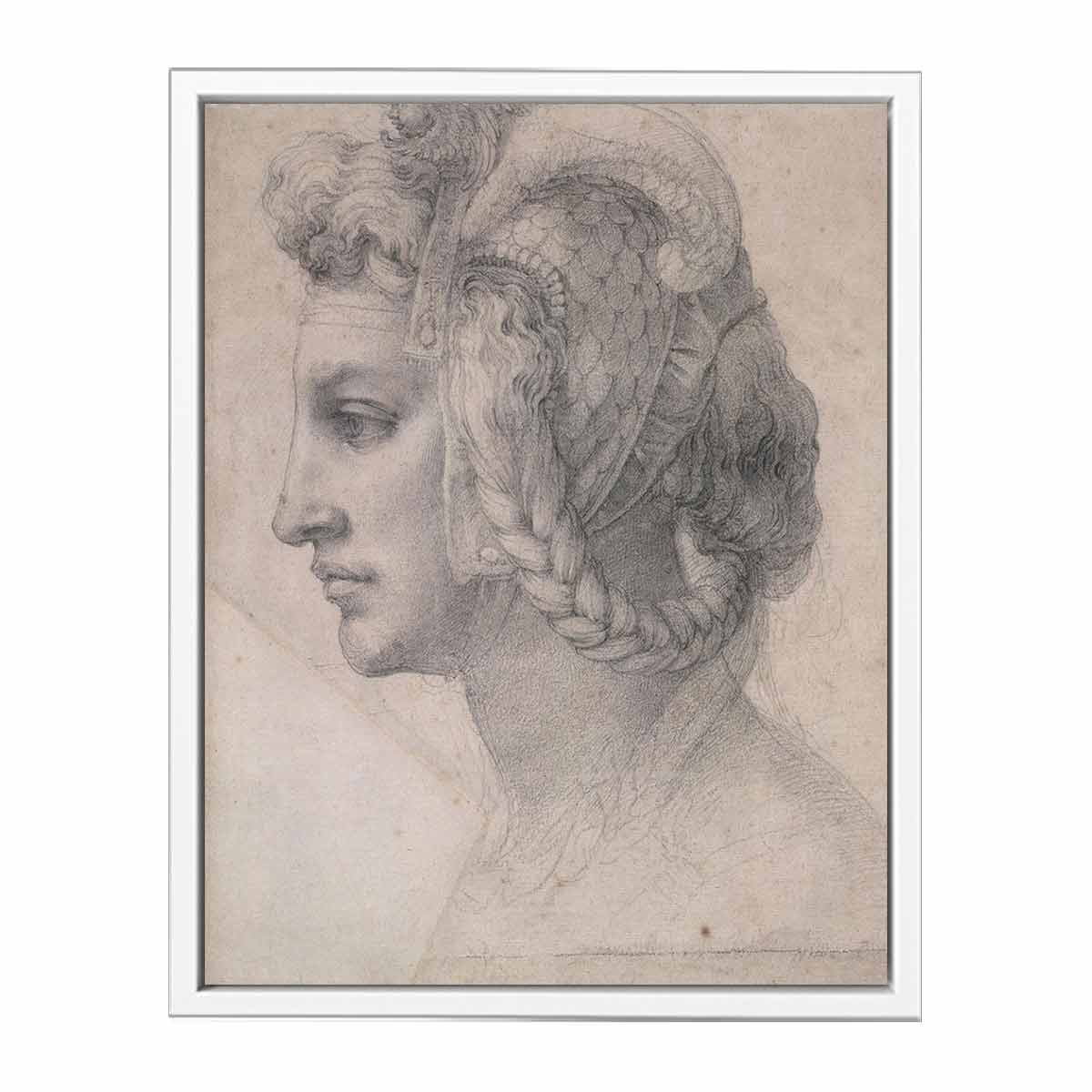 Ideal head of a woman By Michelangelo Buonarroti