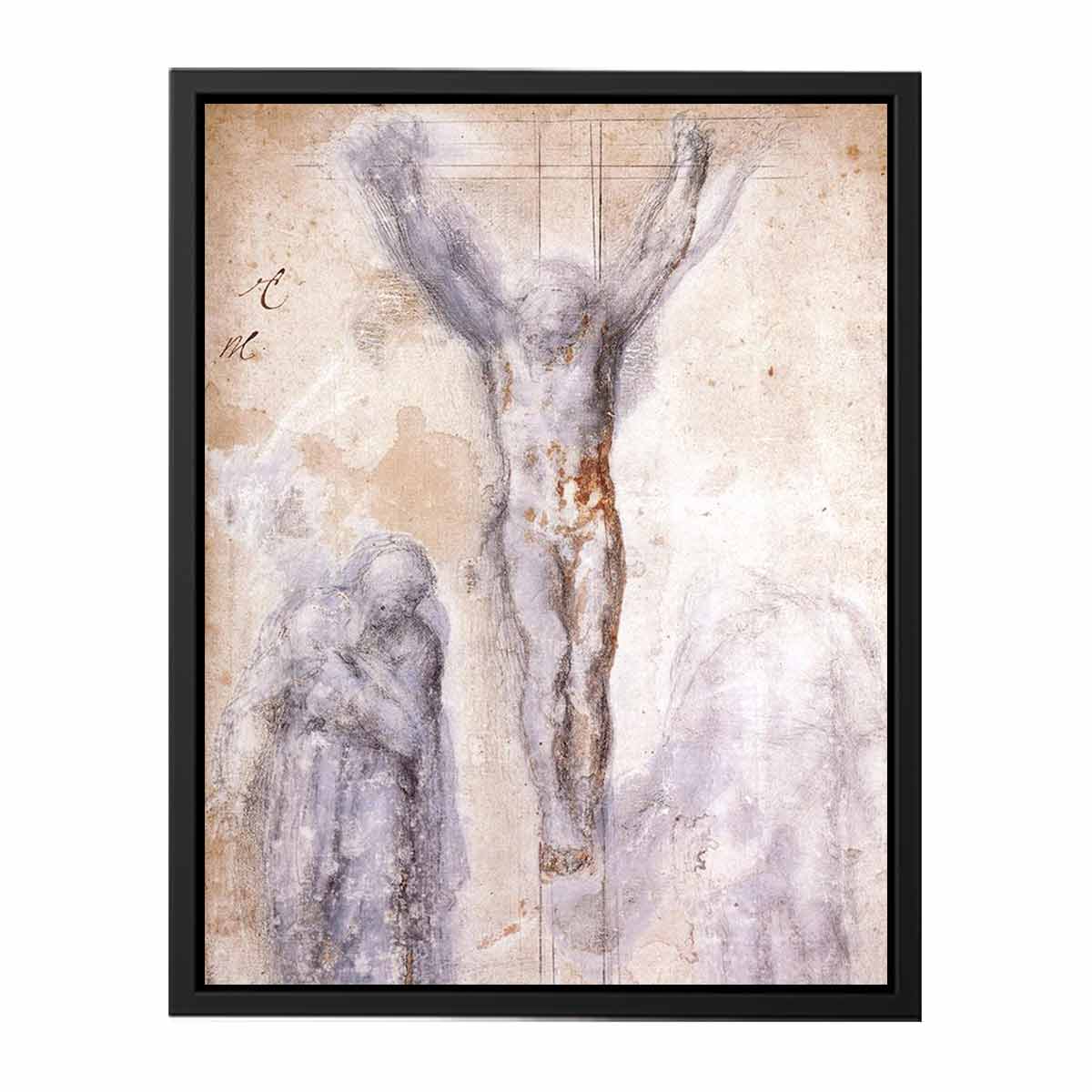Christ Crucified between the Virgin and Nicodemus By Michelangelo Buonarroti