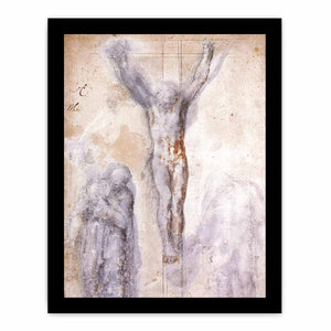 Christ Crucified between the Virgin and Nicodemus By Michelangelo Buonarroti