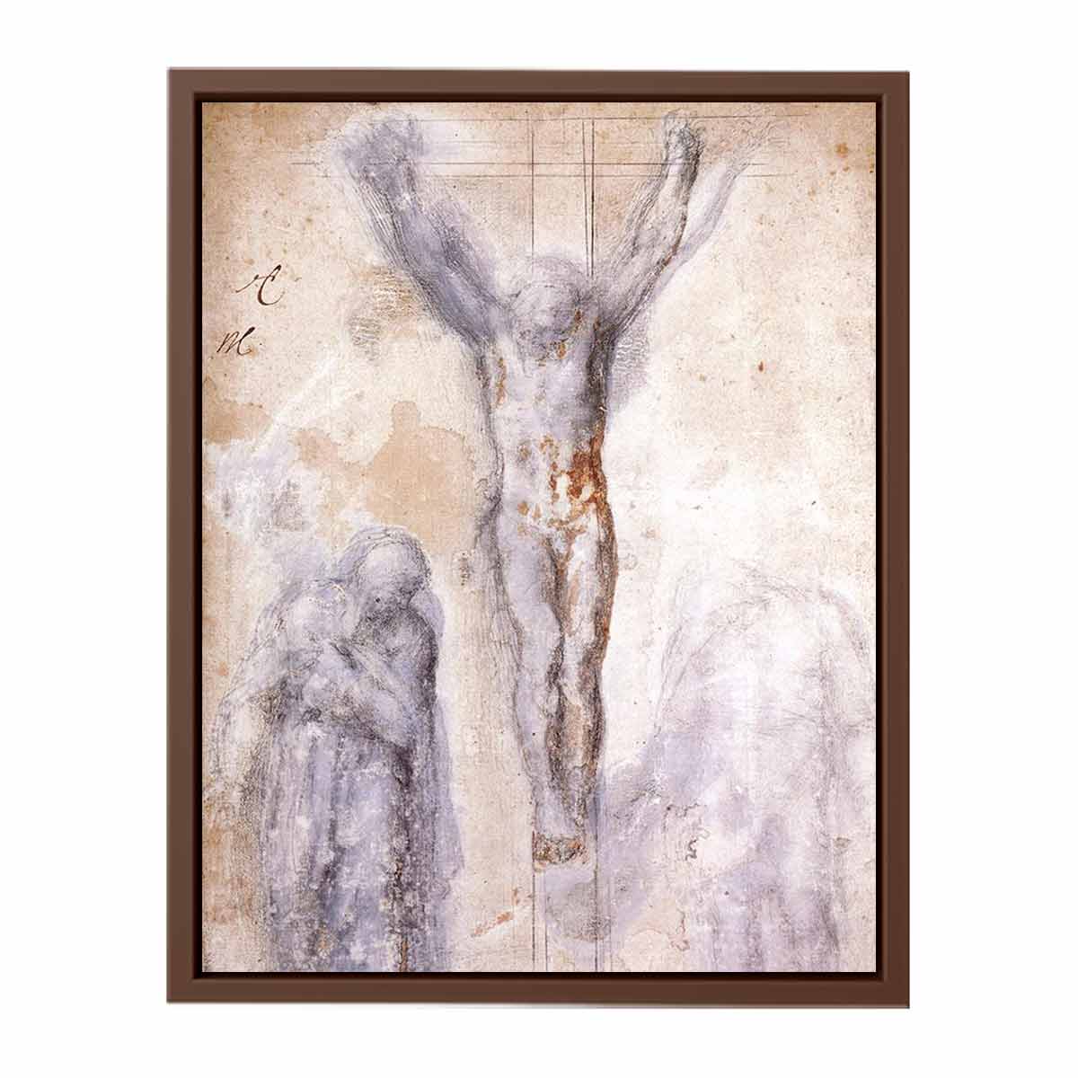 Christ Crucified between the Virgin and Nicodemus By Michelangelo Buonarroti