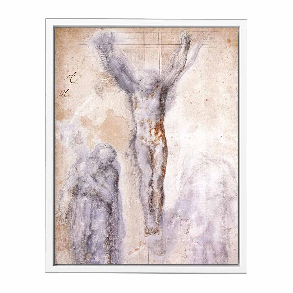 Christ Crucified between the Virgin and Nicodemus By Michelangelo Buonarroti