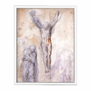 Christ Crucified between the Virgin and Nicodemus By Michelangelo Buonarroti