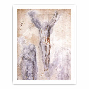 Christ Crucified between the Virgin and Nicodemus By Michelangelo Buonarroti