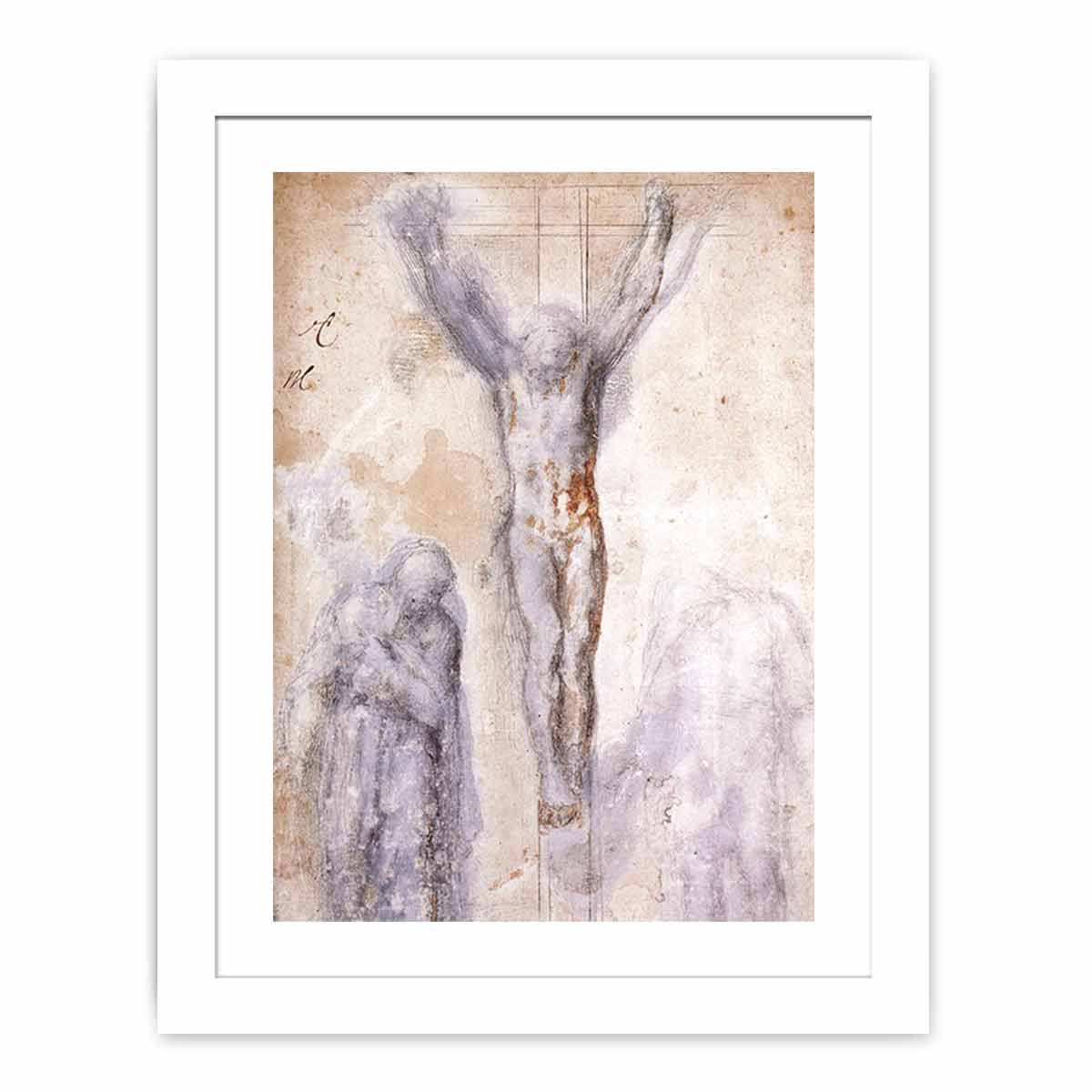 Christ Crucified between the Virgin and Nicodemus By Michelangelo Buonarroti