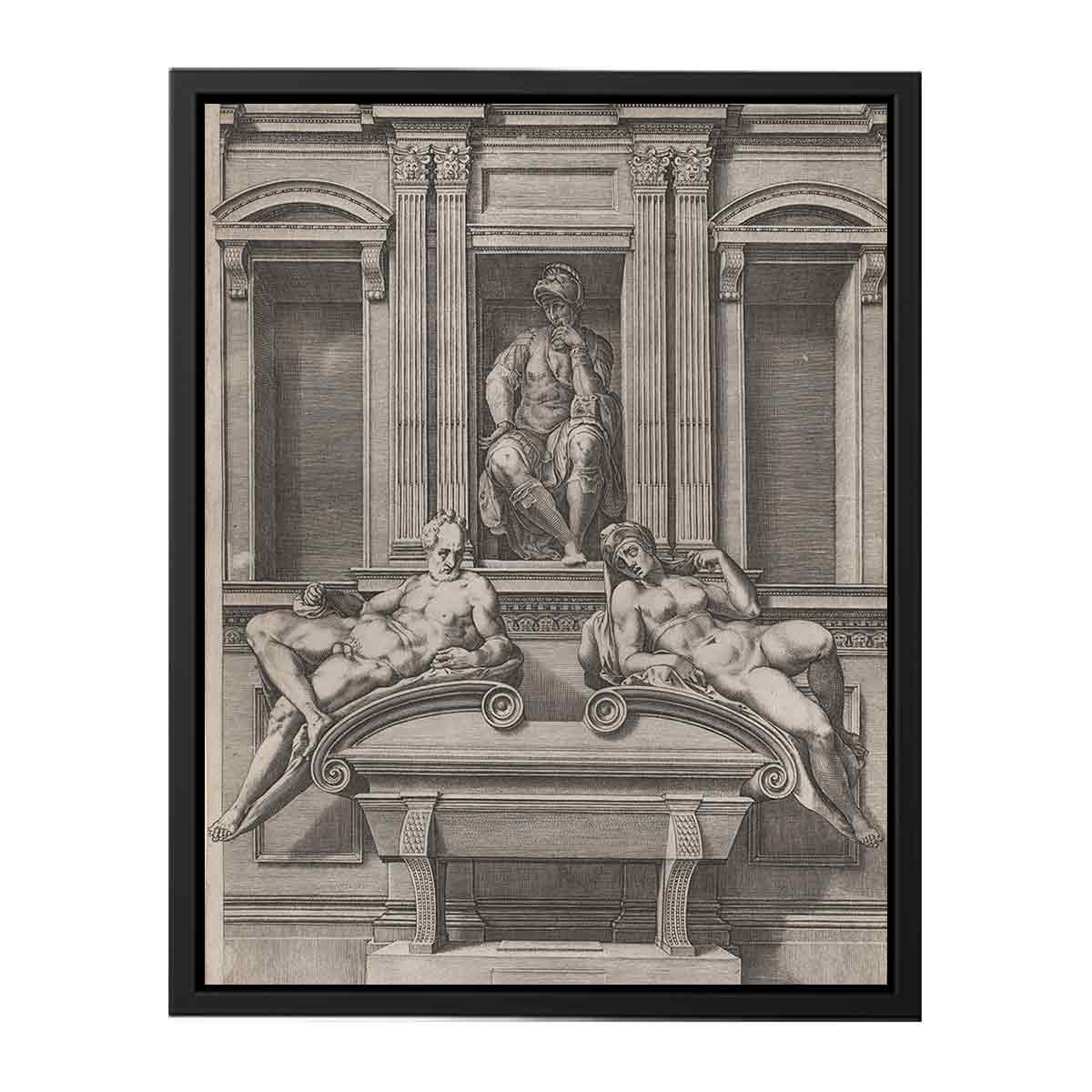 The Tomb of Lorenzo de' Medici from The Tombs of the Medici By Michelangelo Buonarroti
