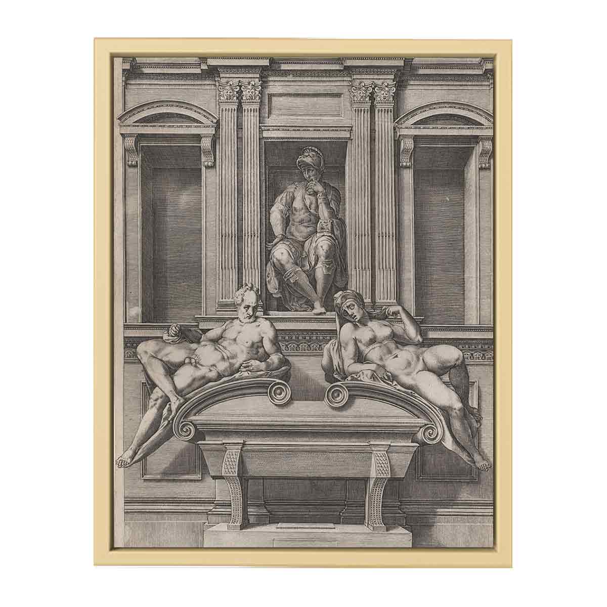 The Tomb of Lorenzo de' Medici from The Tombs of the Medici By Michelangelo Buonarroti