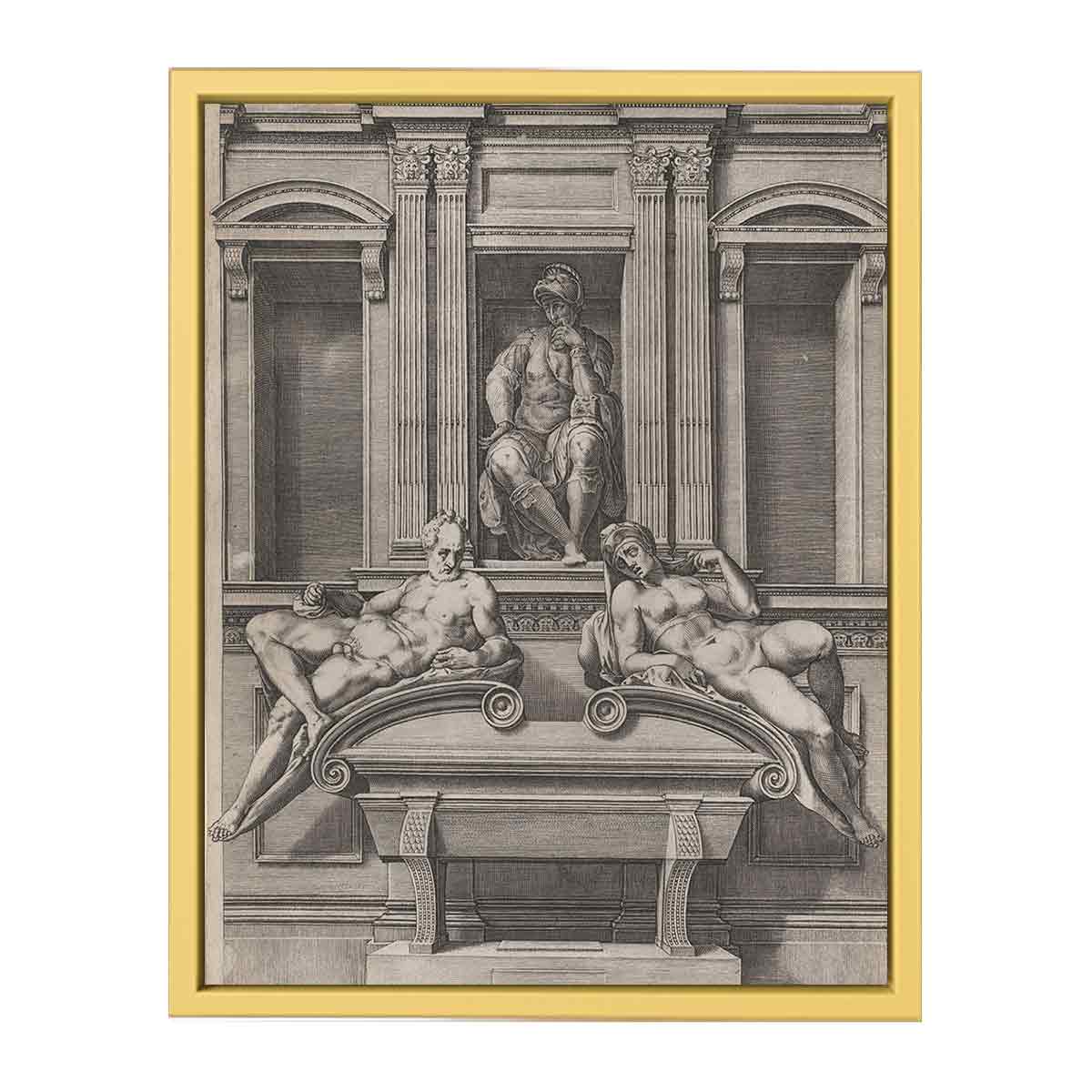 The Tomb of Lorenzo de' Medici from The Tombs of the Medici By Michelangelo Buonarroti
