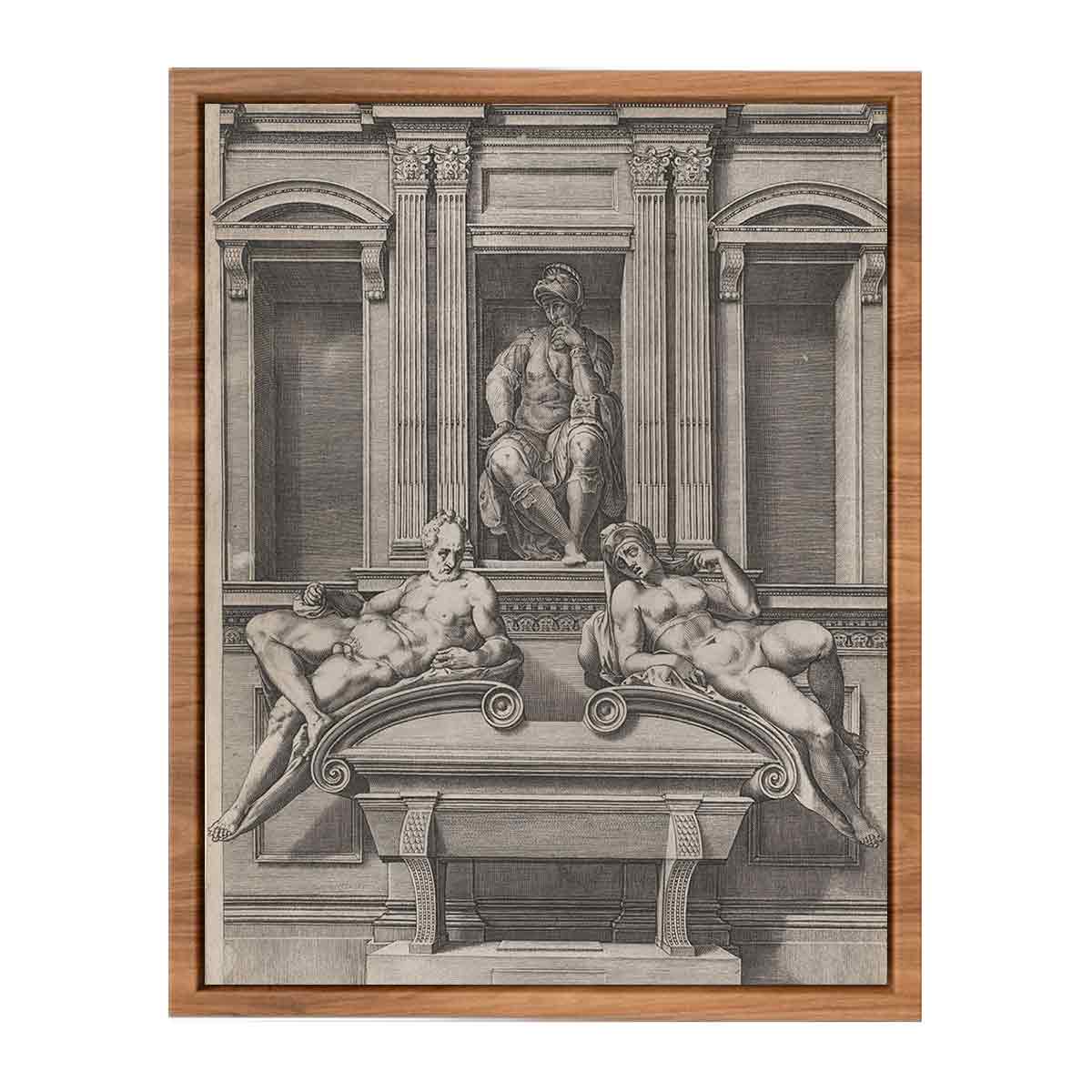 The Tomb of Lorenzo de' Medici from The Tombs of the Medici By Michelangelo Buonarroti