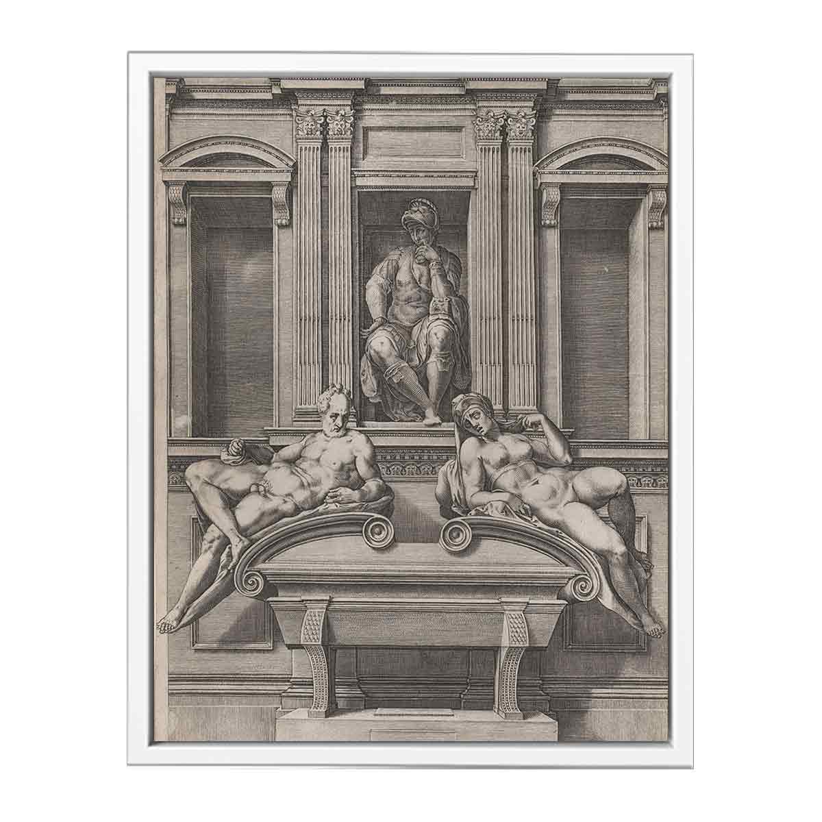 The Tomb of Lorenzo de' Medici from The Tombs of the Medici By Michelangelo Buonarroti