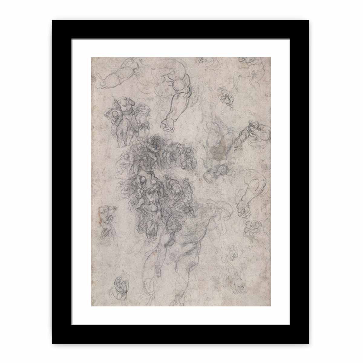 Studies for The Last Judgement By Michelangelo Buonarroti