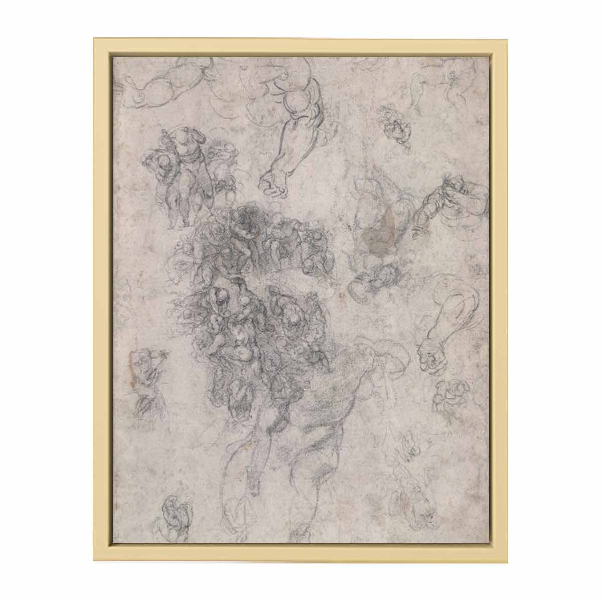 Studies for The Last Judgement By Michelangelo Buonarroti
