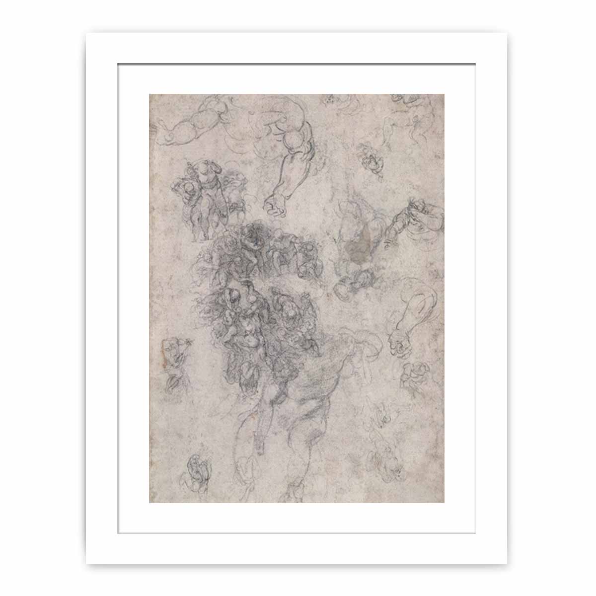 Studies for The Last Judgement By Michelangelo Buonarroti