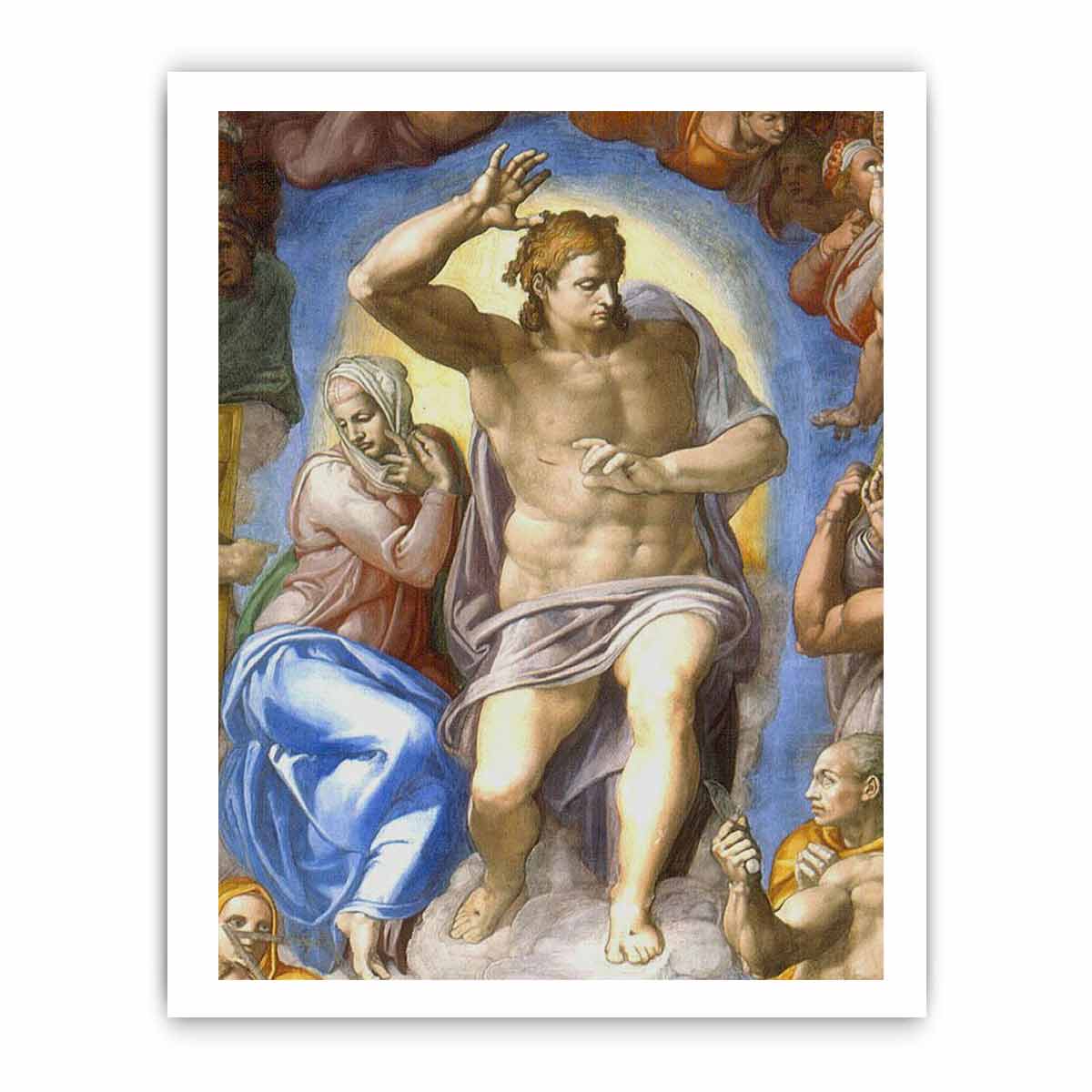 Last Judgement Christ The Judge By Michelangelo Buonarroti