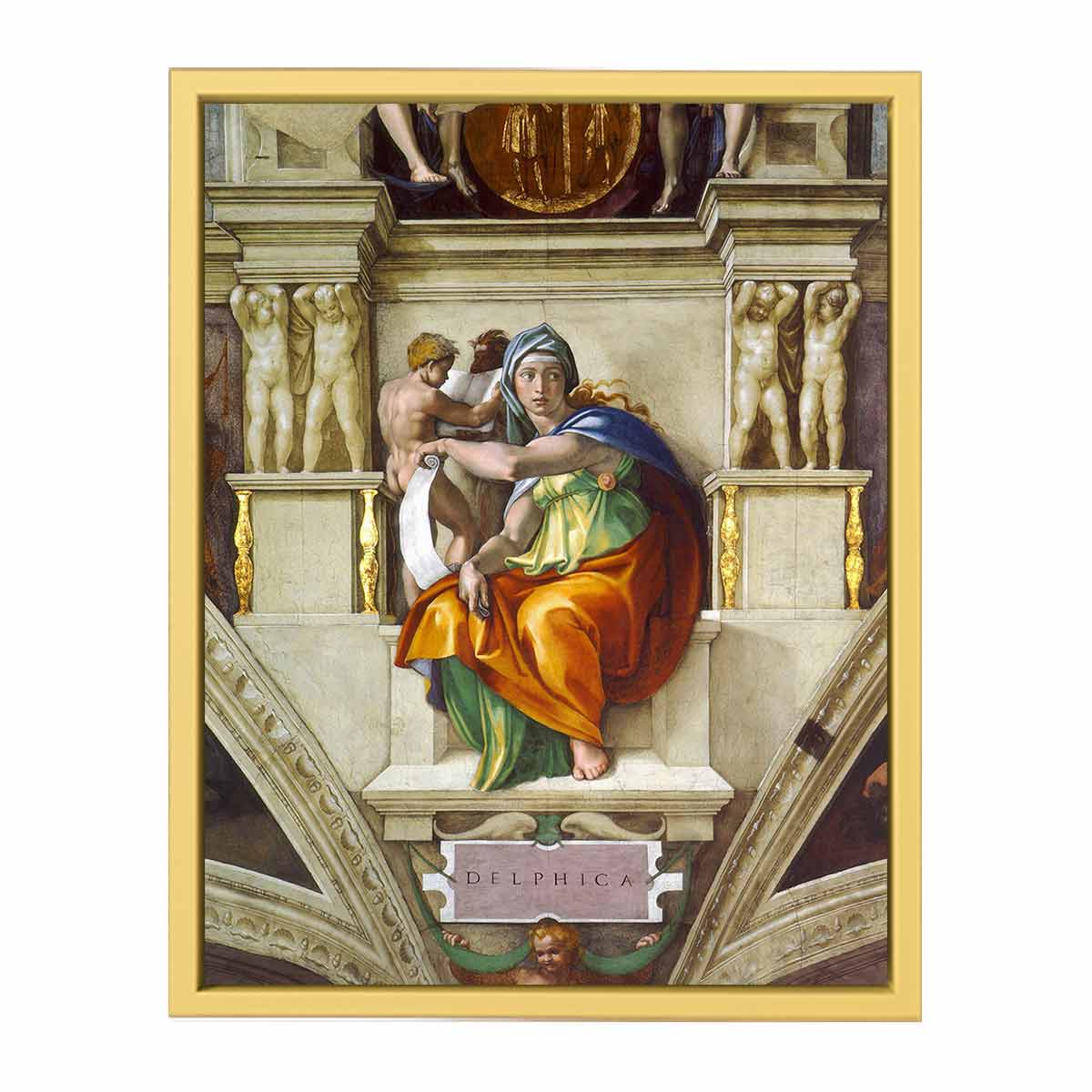 The Delphic Sibyl By Michelangelo Buonarroti