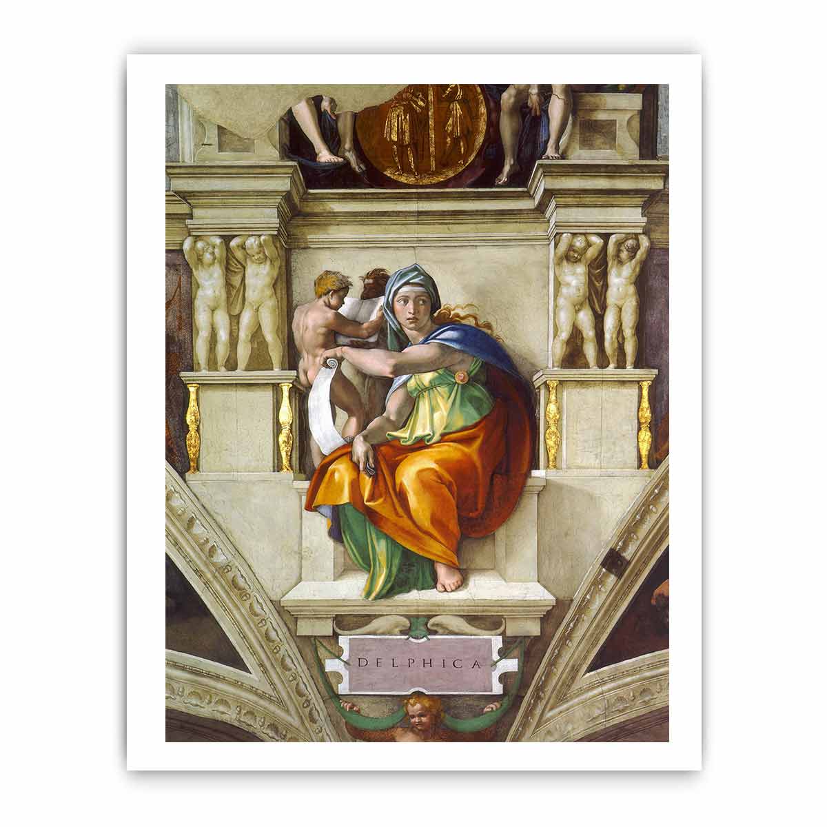 The Delphic Sibyl By Michelangelo Buonarroti