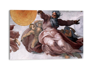 Creation of the Sun, Moon, and Plants (detail) By Michelangelo Buonarroti