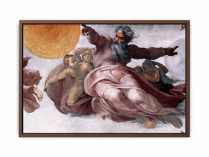 Creation of the Sun, Moon, and Plants (detail) By Michelangelo Buonarroti